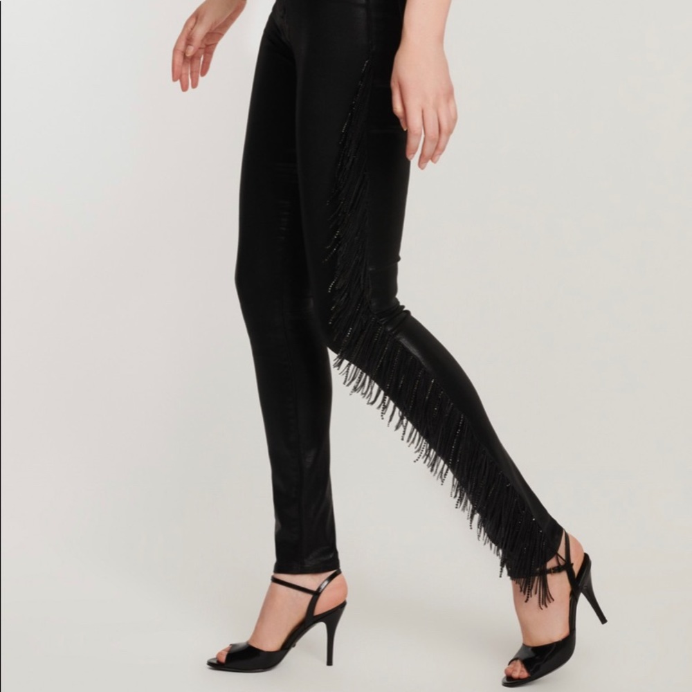 J Brand x Halpern Coated Maria High Rise Jeans 25